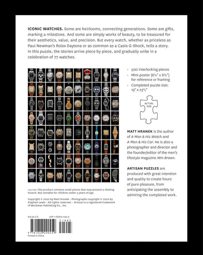 Iconic Watches 500-Piece Puzzle – Beginners’ Jigsaw Puzzle, Import - Jaiman Toys