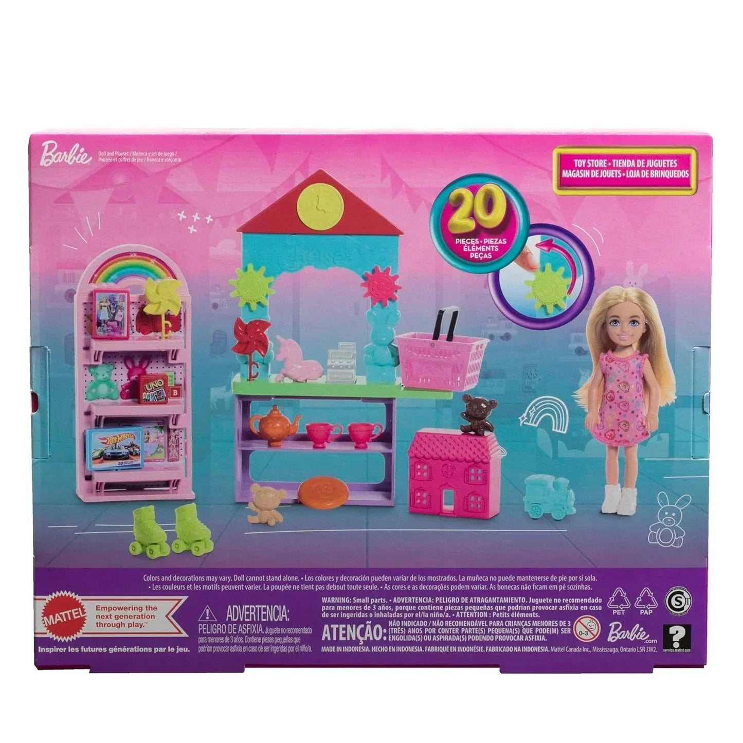 Barbie Chelsea Can Be… Toy Store Playset with Small Blonde Doll, Counter & Display Furniture & 15 Accessories, Like Mini Toys - Jaiman Toys