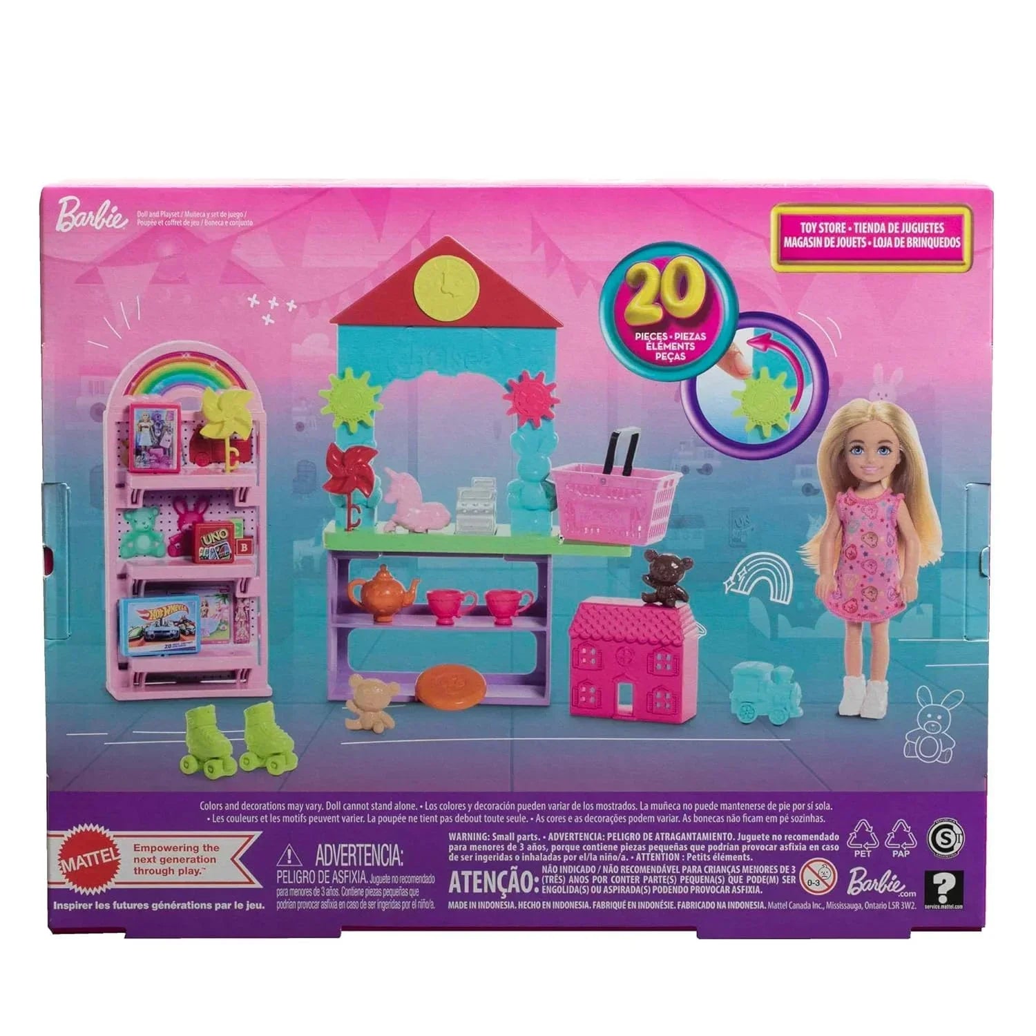 Barbie Chelsea Can Be… Toy Store Playset with Small Blonde Doll, Counter & Display Furniture & 15 Accessories, Like Mini Toys - Jaiman Toys