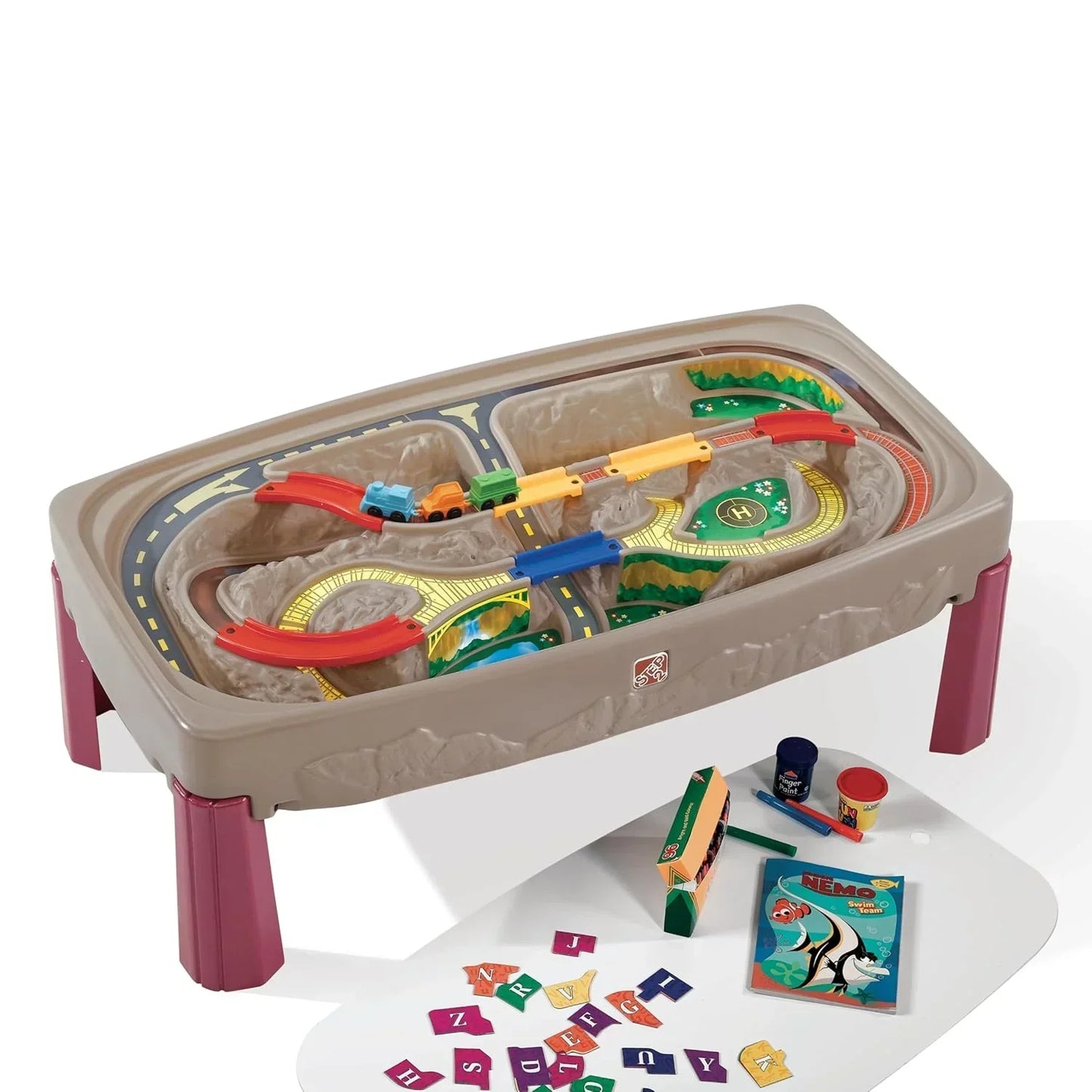 Step2 Deluxe Canyon Road Train & Track Table – Interactive Playset for Kids - Jaiman Toys