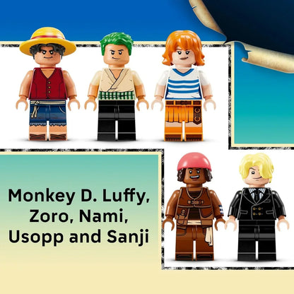 LEGO 75639 One Piece The Going Merry Pirate Ship  1376 Piece Netflix Series Set