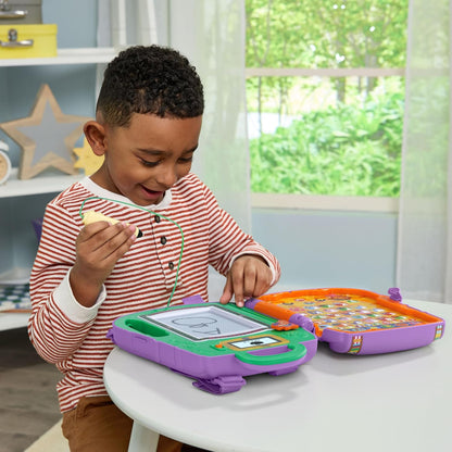 VTech Dora Got Your Back Learning Backpack Bilingual Toy | Interactive English & Spanish Educational Backpack with Drawing Board, Stylus, Letters, Numbers & Learning Games
