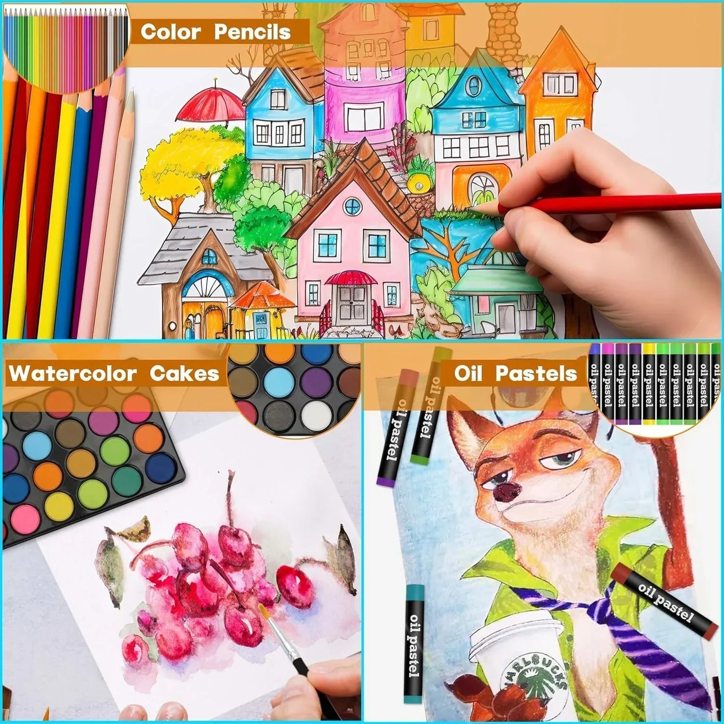 Unicorn Kids Art Drawing Set Art and Craft Supplies Drawing and Painting Set - Jaiman Toys