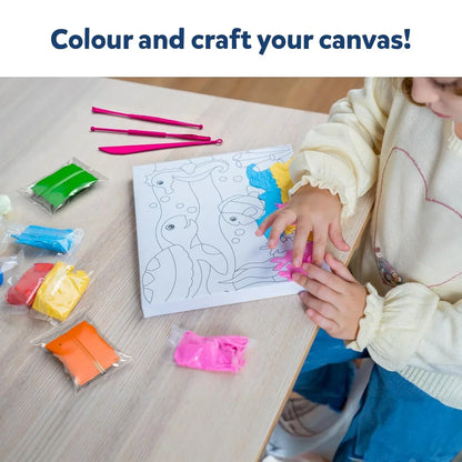 Skillmatics Art & Craft Kit - Colour with Clay, No Mess Art, Create a Clay Canvas of Under The Ocean, Gifts for Ages 5 to 12 - Jaiman Toys