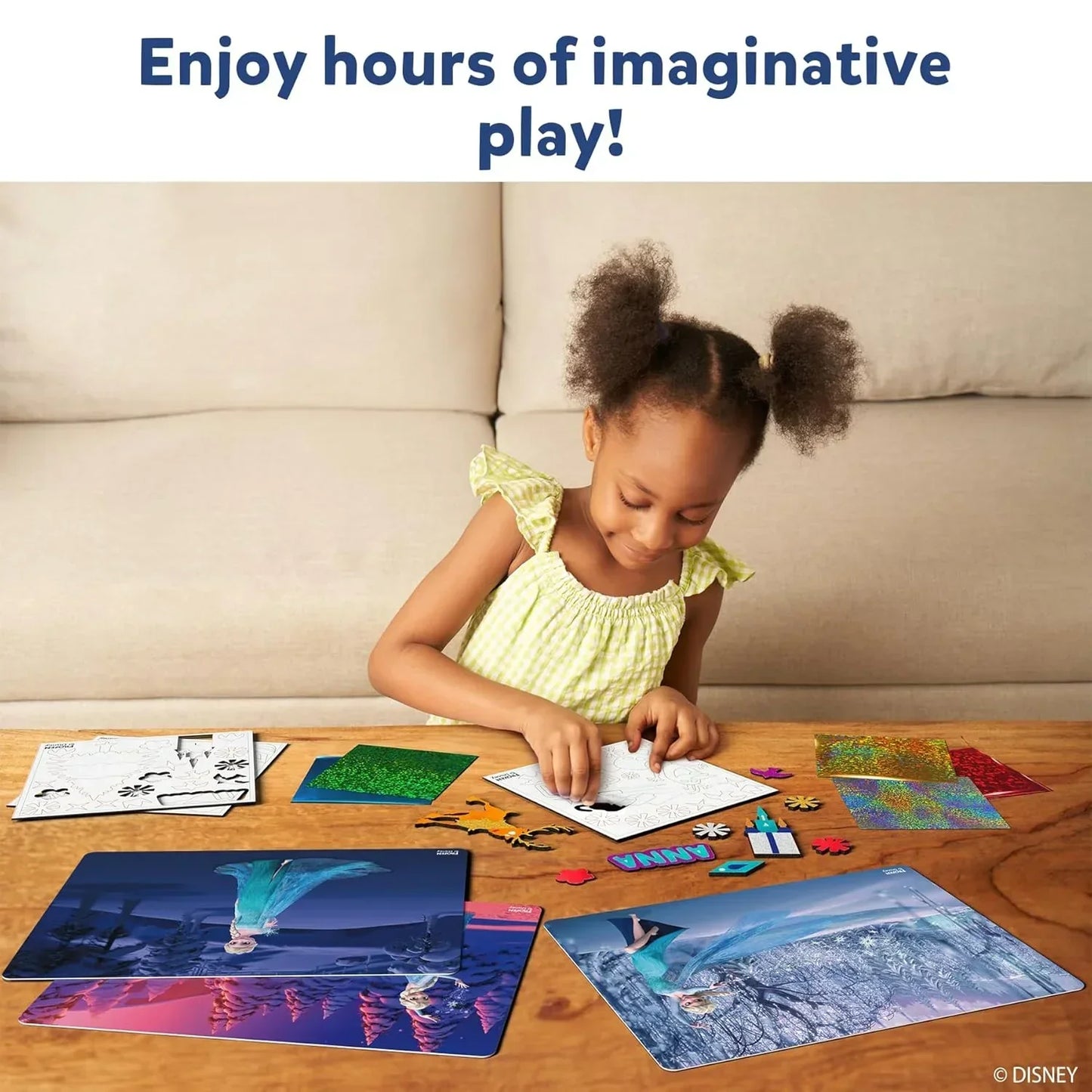 Skillmatics Paper Art & Craft Activity - Foil Fun Disney Frozen, Mess-Free Art for Kids, Craft Kits, DIY Creative Activity, Gifts for Girls & Boys Ages 4, 5, 6, 7, 8, 9, Multicolor - Jaiman Toys