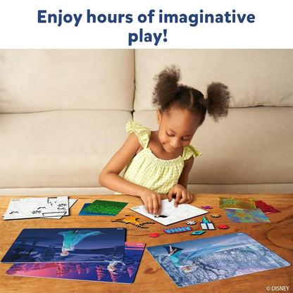 Skillmatics Paper Art & Craft Activity - Foil Fun Disney Frozen, Mess-Free Art for Kids, Craft Kits, DIY Creative Activity, Gifts for Girls & Boys Ages 4, 5, 6, 7, 8, 9, Multicolor - Jaiman Toys