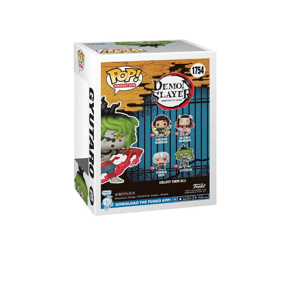 Funko POP! Collectible Action Figure Animation 1754 Demon Slayer Gyutaro (Blood Attack) Special Edition - Jaiman Toys