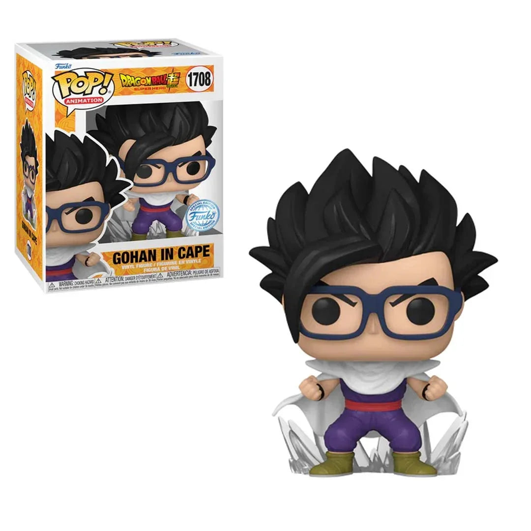 DRAGON BALL SUPER SH Collectible Action Figure - POP Animation N°1708 - Gohan in Cape with Chase - Jaiman Toys