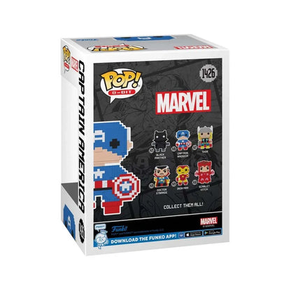 Funko Pop! Collectible Action Figure Marvel: 8-bit Captain America Figure - Jaiman Toys