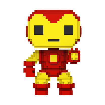 Funko Pop 8-Bit Marvel Iron Man #1429 Vinyl Bobblehead Figure – Retro Pixel Style Marvel Superhero Collectible with Window Display Box