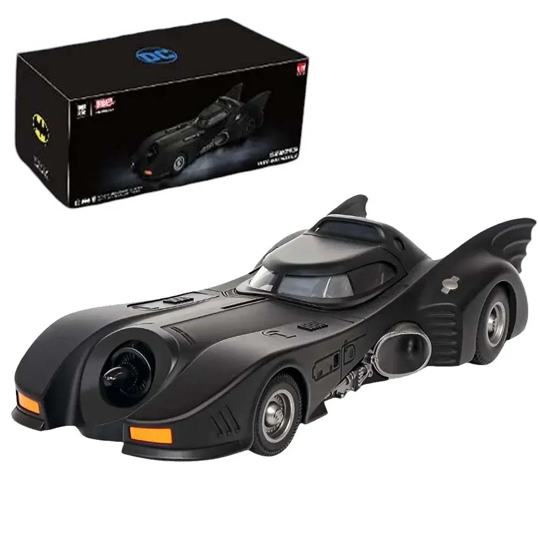 Batmobile Diecast Model Car 1:24 Scale – Pull-Back Alloy Collectible with LED Lights, Metal Body & Highly Detailed Design Toy Vehicle - Jaiman Toys