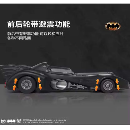 Batmobile Diecast Model Car 1:24 Scale – Pull-Back Alloy Collectible with LED Lights, Metal Body & Highly Detailed Design Toy Vehicle - Jaiman Toys