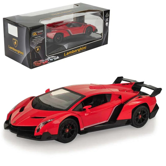 Lamborghini Veneno 1:18 R/C Supercar – High-Speed Remote Control, LED Lights & Rechargeable Power – Best Gift for Kids & Collectors! - Jaiman Toys