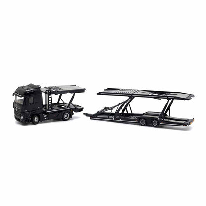 UNIQUE MODELS x Tiny 1:64 Mercedes-Benz Actros MP5 Black City Transporter Die-Cast Truck Model