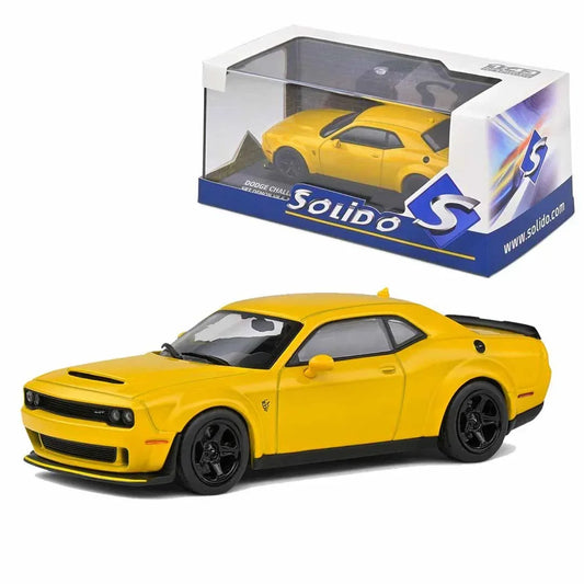 Solido Dodge Challenger SRT Demon V8 6.2L 2018 Demon Yellow - Jaiman Toys