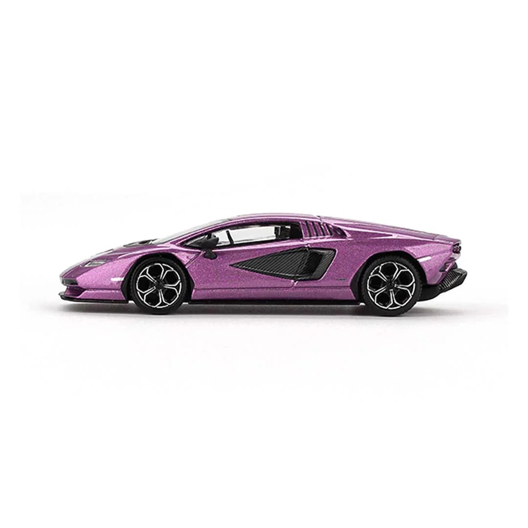 Mini GT 1/64 Lamborghini Countach LPI 800-4 Viola 30th LHD Diecast Scale Model Car - Jaiman Toys