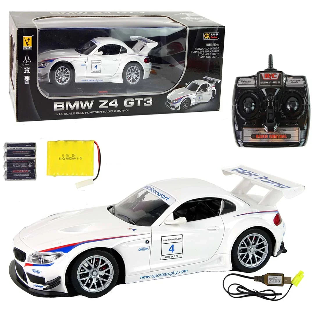 BMW Z4 GT3 RC Car 1:14 Scale Model – High-Speed 2.4G Remote Control Drift Racing Car with LED Lights – Perfect Gift for Car Lovers & Collectors - Jaiman Toys