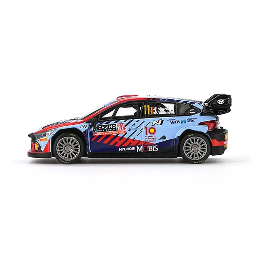 Mini GT 1/64 Hyundai i20 N Rally1 Hybrid #11 2024 Rallye Monte-Carlo Winner LHD Diecast Scale Model Car - Jaiman Toys