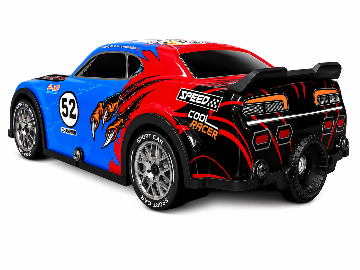 Drive Storm 1:22 Scale 4WD RC Drift Racing Car with Spray Mist, LED Lights & 2.4GHz Remote Control – High Speed Toy Car with Drift Tyres for Kids