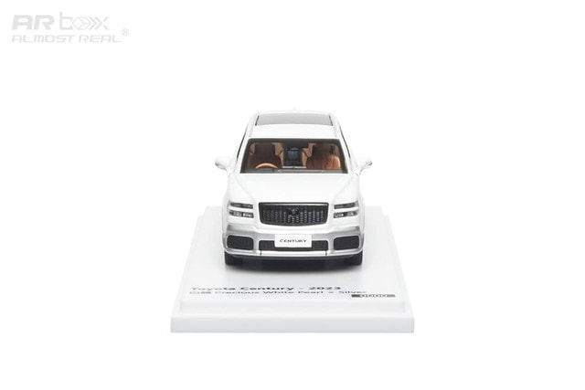 Almost Real AR Box 1:64 Toyota Century SUV G70 White/Silver Die-Cast Model Car | Premium Luxury SUV Collectible
