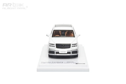 Almost Real AR Box 1:64 Toyota Century SUV G70 White/Silver Die-Cast Model Car | Premium Luxury SUV Collectible