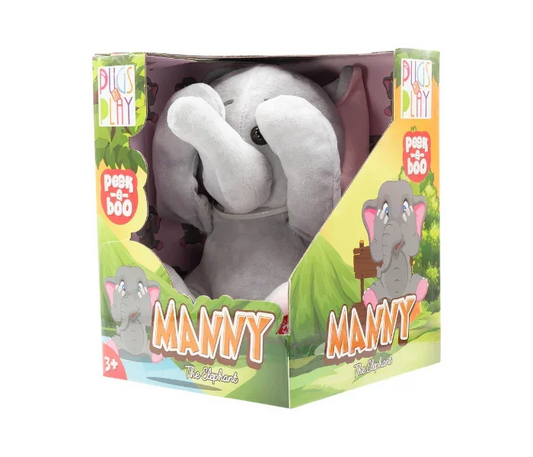 Peek-A-Boo Manny Elephant – Interactive Musical Plush Toy for Toddlers