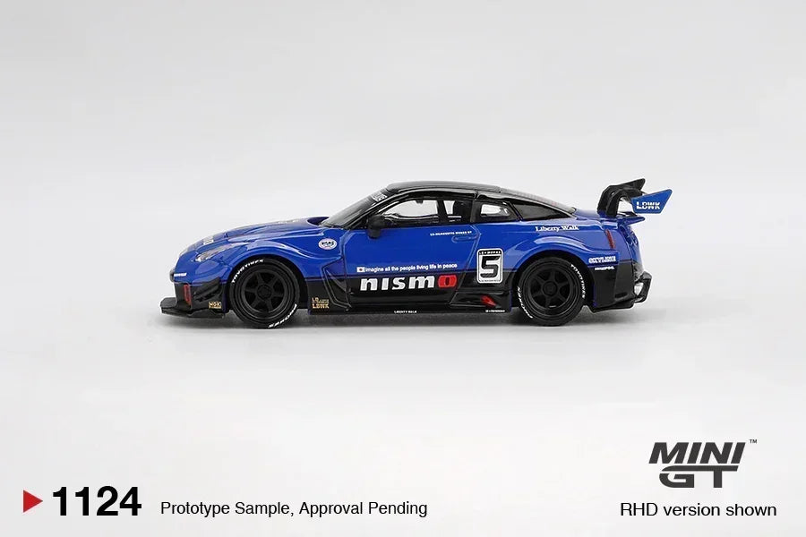 Mini GT 1:64 Racing Duo Diecast Set – Roxy Porsche 911 GT3 R #77 IMSA + LB-Works Nissan 35GT-RR Blue Collectibles
