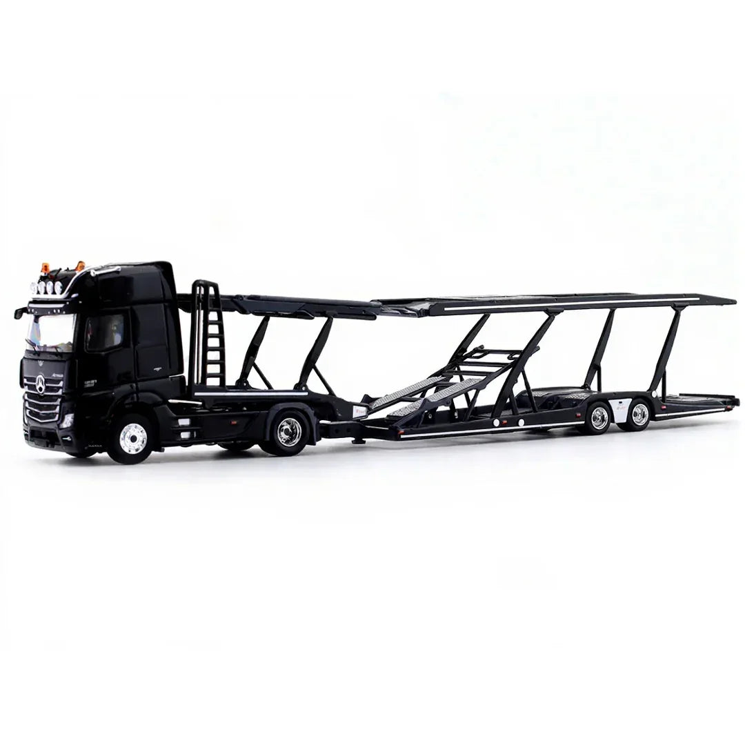 GCD 1:64 Silver AMG Actros Gigaspace 4x2 Trailer Truck Model Diecast Metal Car