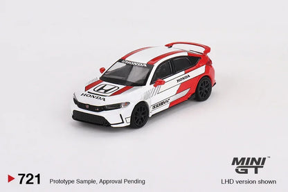 Mini GT Honda Civic Type R 2 (2023) Pace Car - White Edition - Jaiman Toys