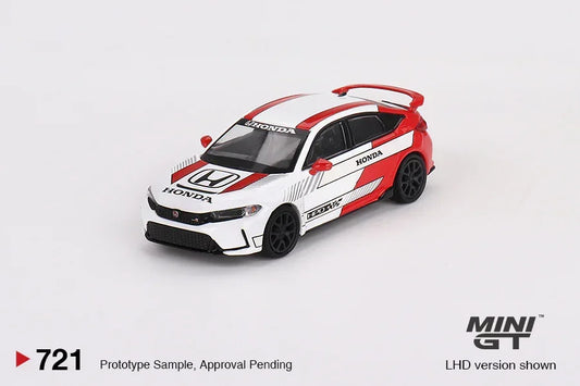 Mini GT Honda Civic Type R 2 (2023) Pace Car - White Edition - Jaiman Toys