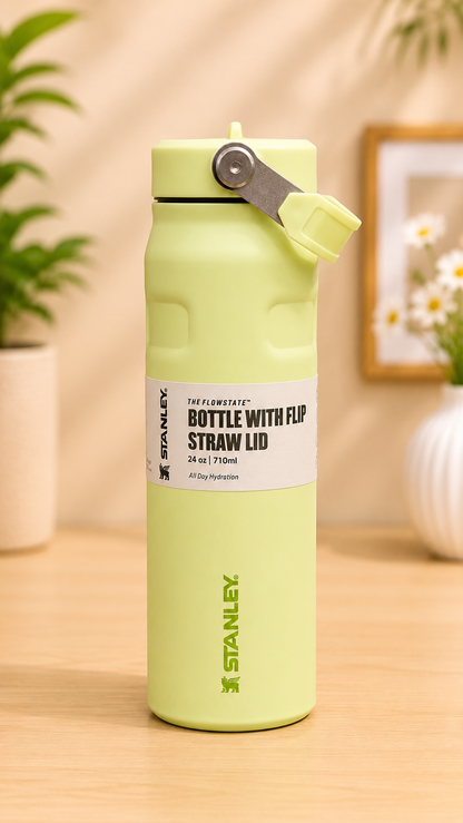 Stanley The FlowState Bottle with Flip Straw Lid 24oz / 710ml Insulated Water Bottle (Assorted Colours)