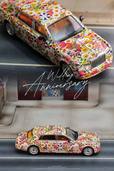 Street Weapon 1:64 Rolls-Royce Phantom VII Sunflower Edition Die-Cast Model Car | Premium Luxury Collectible (2 Variants)