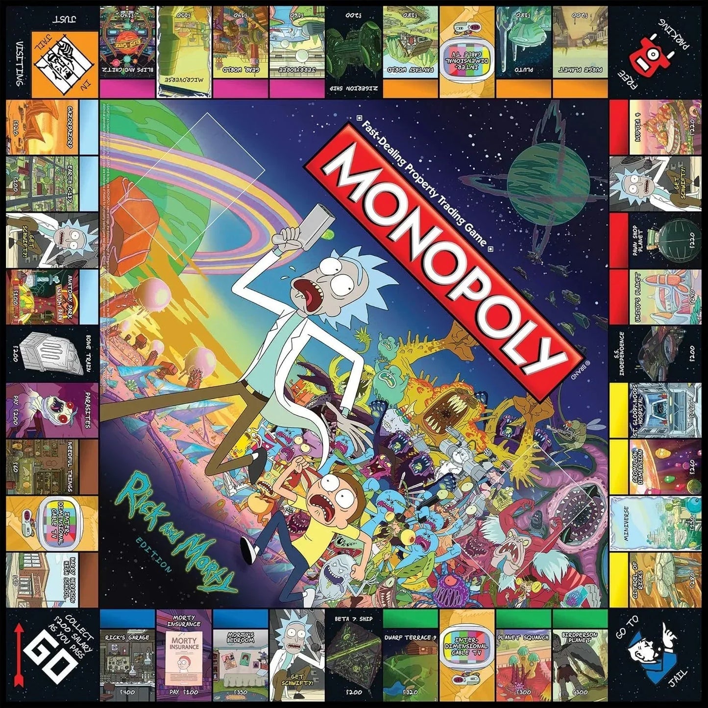 Monopoly: Rick and Morty Edition – Enter the Multiverse and Outwit Your Rivals! - Jaiman Toys