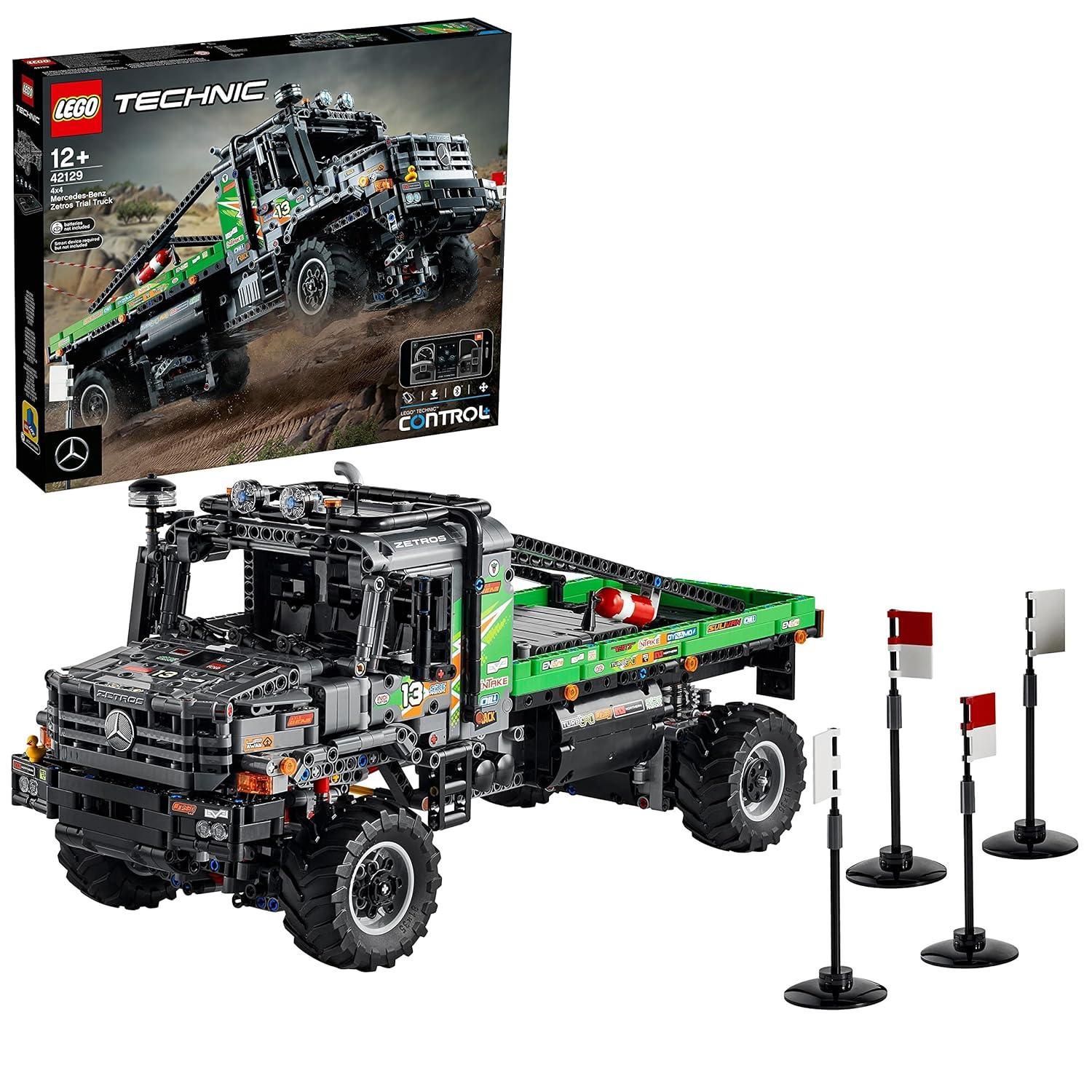 LEGO Technic 4X4 Mercedes-Benz Zetros Trial Truck 42129 Building Kit (2,110 Pieces), Multi Color - Jaiman Toys