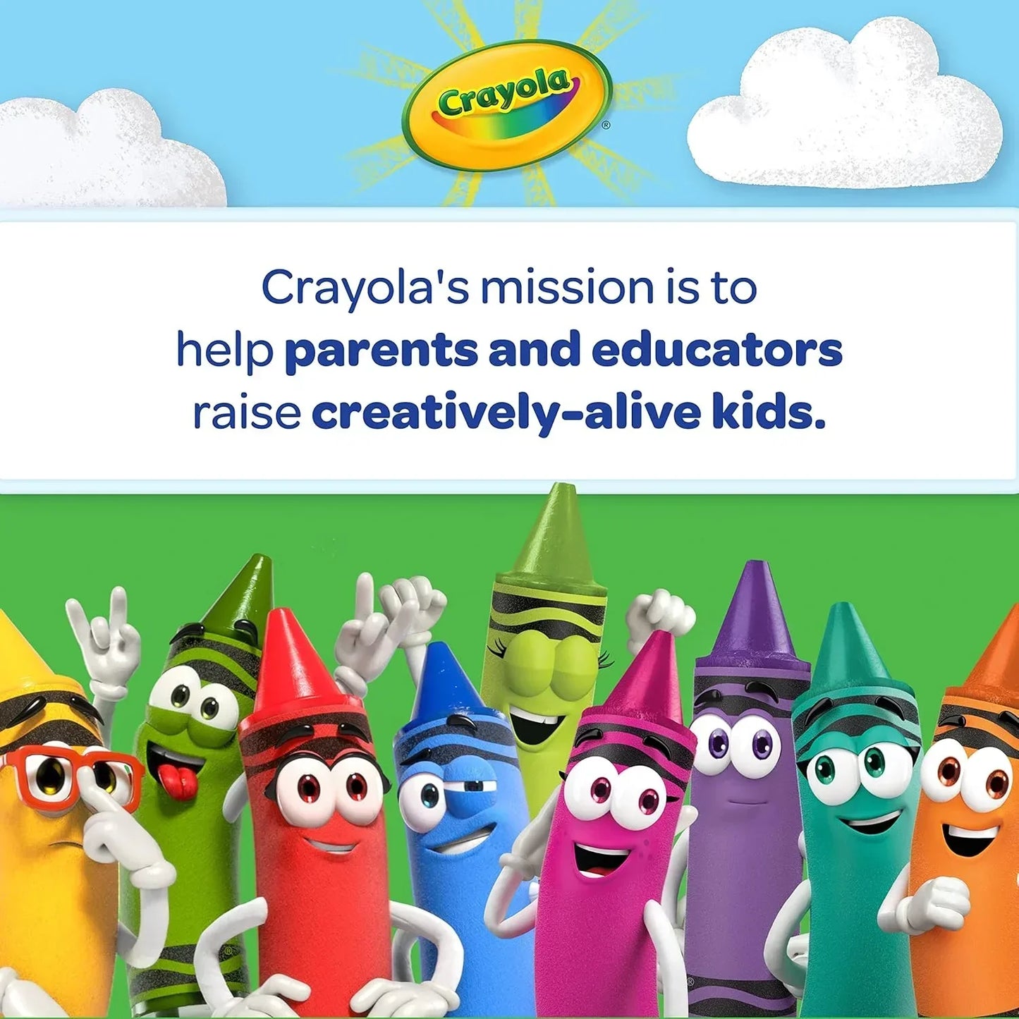Crayola 16 Glitter Crayons - Jaiman Toys