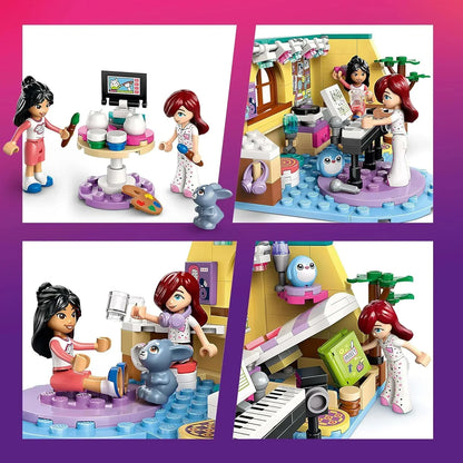 LEGO Friends 42647 Paisley’s Room Pretend Play Bedroom Playset for Kids, Gift for Girls and Boys Aged 6 Years Old and Over, Imaginative Building Kit with 2 Minidolls and a Bunny Figure