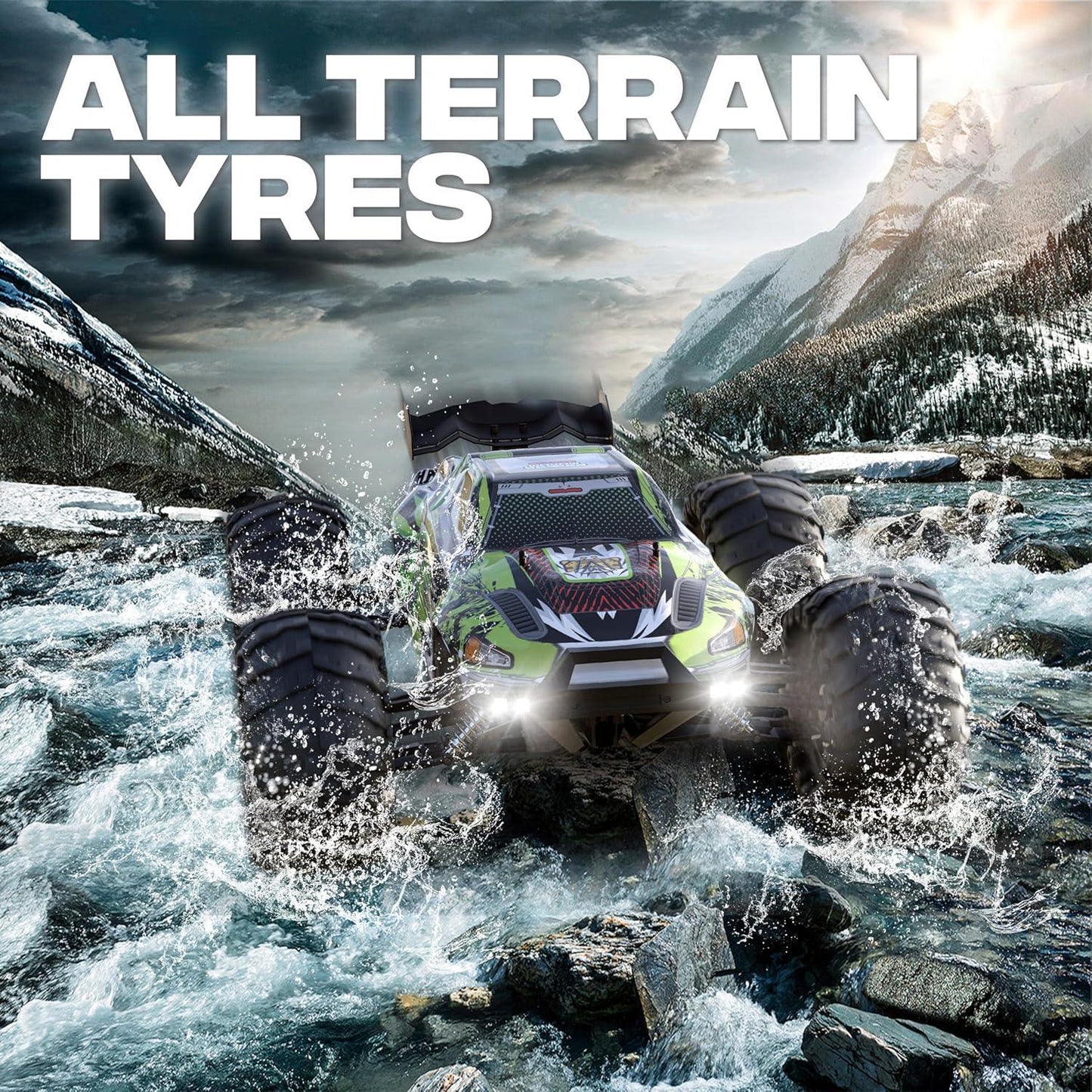 Tygatec 1:16 All Terrain Supersonic Rc Car, 45 Kph High Speed Remote Control Car with 2.4 Ghz Control, Electric Vehicle Off-Road Truck, 4X4 Wheel Drive : Hobby Car - Jaiman Toys