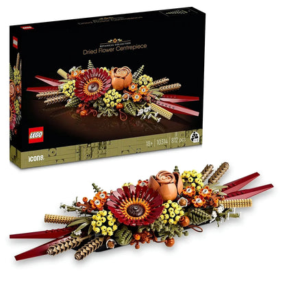 LEGO Icons Dried Flower Centrepiece 10314 Building Kit (812 Pieces)- Botanical Collection - Jaiman Toys