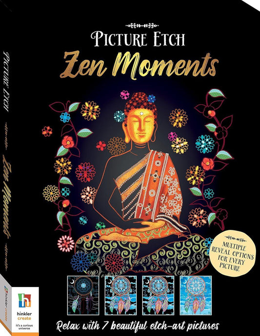 Picture Etch: Zen Moments – Scratch, Relax, and Unwind (by Hinkler) - Jaiman Toys