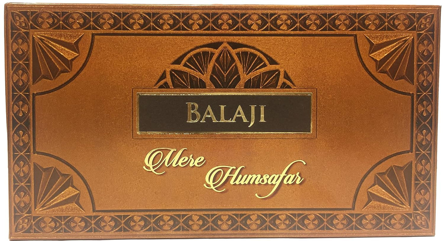 Balaji Wooden Shagun Gift Box with Gold-Plated Tirupati Balaji Frame & Charan Paduka | Premium Spiritual Gift Box for Wedding, Housewarming & Festive Occasions