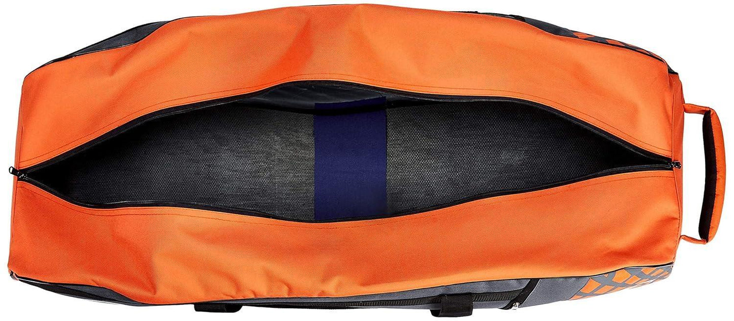 TRIUMPH KINGLY English Willow Professional Cricket KB-990 Wheel Bag Grey/Orange - Jaiman Toys