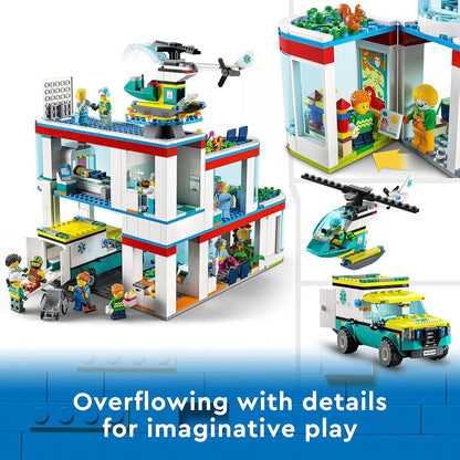 LEGO 60330 City Hospital Building Kit (816 Pieces)