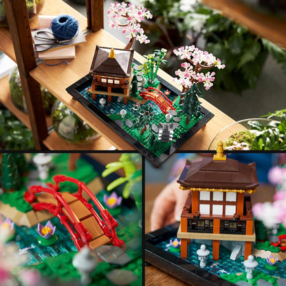 LEGO Icons Tranquil Garden 10315 Creative Building Set, A Gift Idea for Adult Fans of Japanese Zen Gardens and Meditation, Build-and-Display This Home Decor Set for The Home or Office