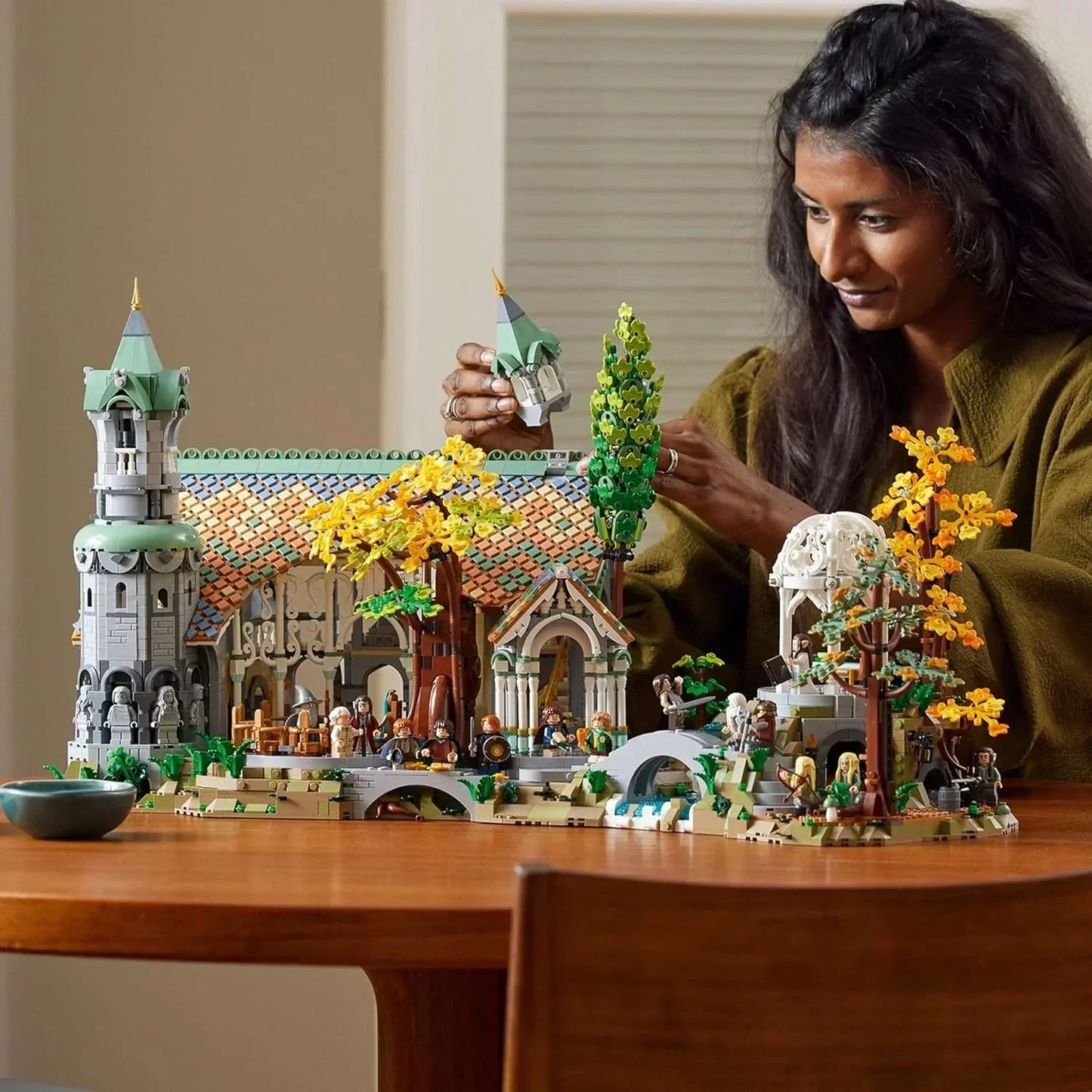 LEGO 10316 Icons Rivendell Building Model Kit :The Lord of The Rings:  for Adults, Construct and Display a Middle-Earth Valley