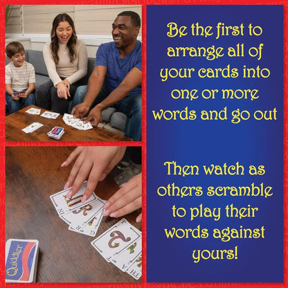 Quiddler Word Game – Award-Winning Short Word Card Game (118 Cards & Instructions) - Jaiman Toys