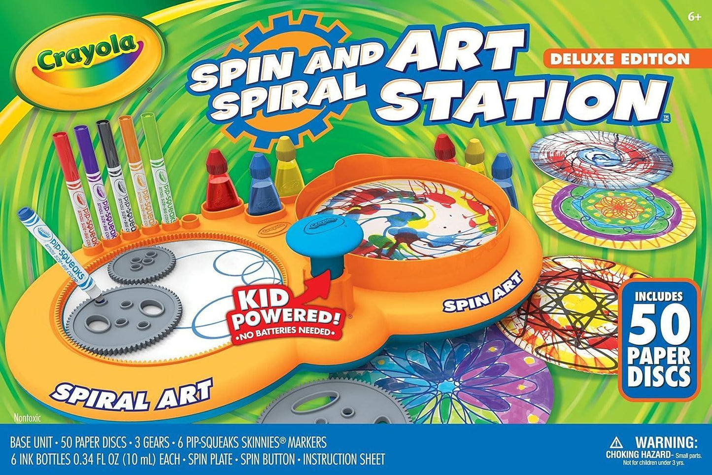 Crayola Spin & Spiral Art Station Deluxe, DIY Crafts, Toys for Boys & Girls, Gift, Age 5+ - Jaiman Toys