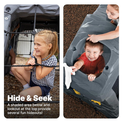 Step2 Skyward Summit – Gray Climber & Slide Playset - Jaiman Toys