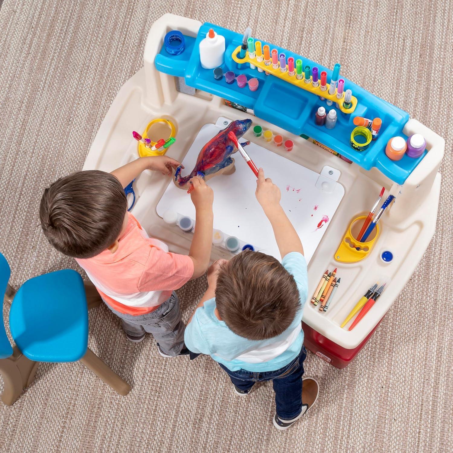 Step2 Deluxe Art Master Desk – Kids Art & Craft Workstation - Jaiman Toys