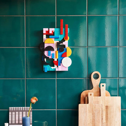 LEGO 31210  Art Modern Art Building Kit (805 Pieces) | Abstract Wall Art Décor Set for Adults | Customizable Display Model