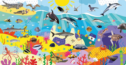 North Parade 100 Button Look and Find Animal Words and Sounds Interactive Sound Book for Kids